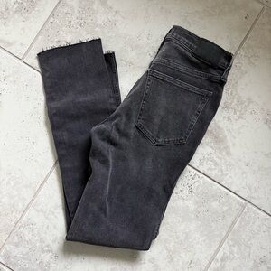 Madewell Black Mid-Rise Stovepipe Jeans